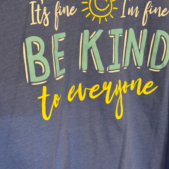 “It’s Fine, I’m Fine — Be Kind Tee” XL - Picture 2 of 7